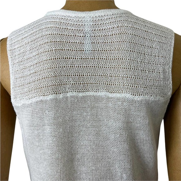 Miilla Linen Mesh Sleeveless Tunic Top Size Medium - Picture 8 of 9